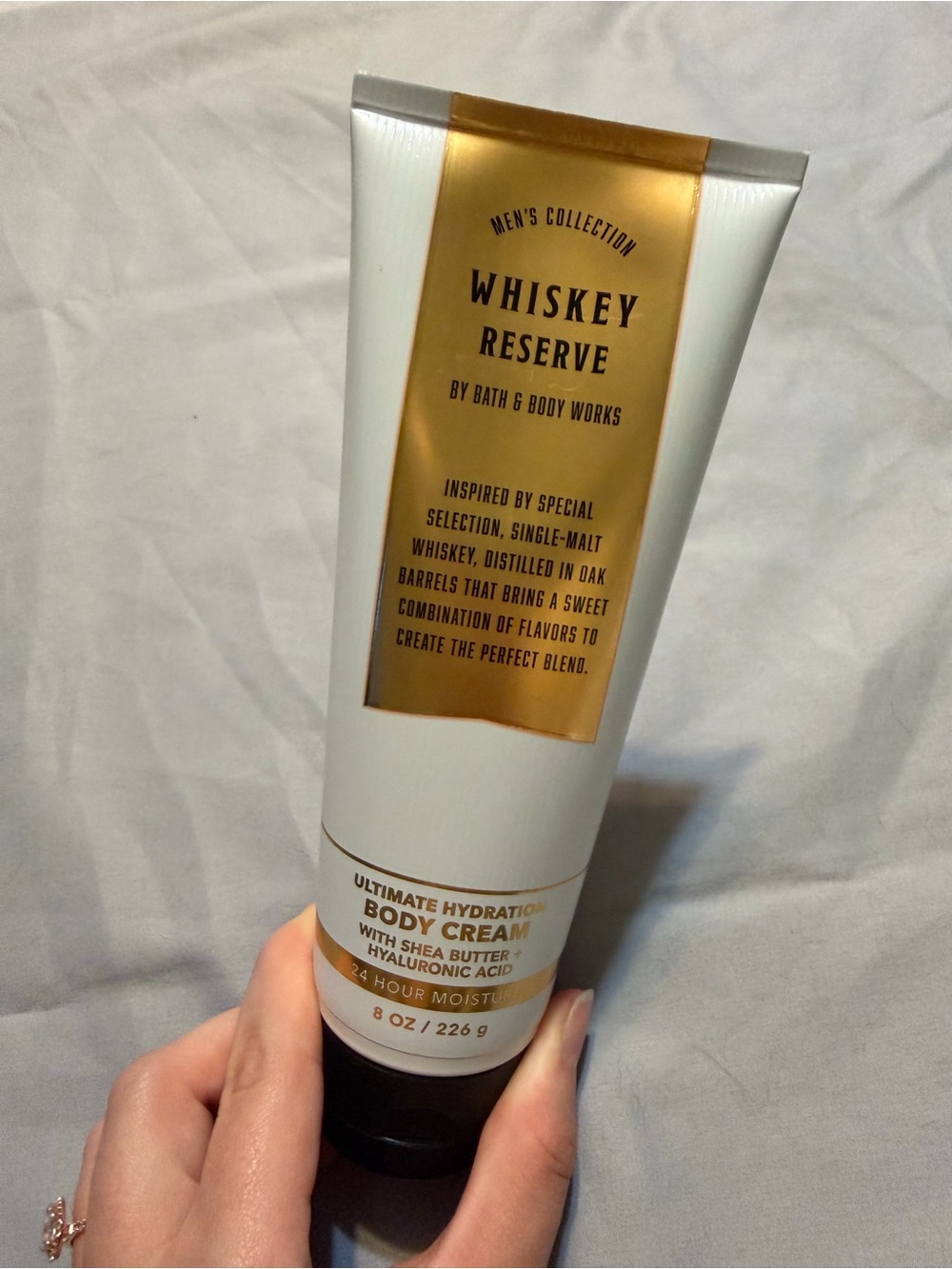 Bath & Body Works Whiskey Reserve Body Cream - White & Gold